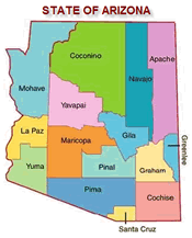 State of Arizona Counties